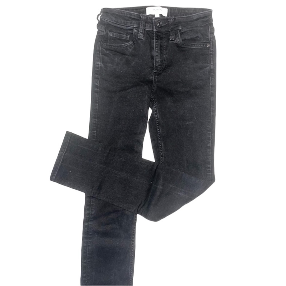 Mango Black Straight Leg Denim/ Jeans| 23